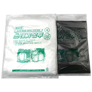 (한셀)GR76 배접 비닐봉투 대/재활용/분리수거 70L(60매)